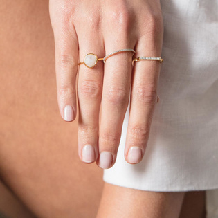 how to style minimalist rings