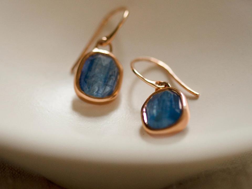 kyanite is a deep blue semi-precious gemstone