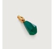 Gold Vermeil Doina Gemstone Pendant Charm - Green Onyx - Monica Vinader