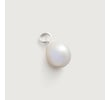 Sterling Silver Nura Baroque Pearl Pendant Charm - Pearl - Monica Vinader