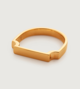 Gold Vermeil Signature Ring - Monica Vinader