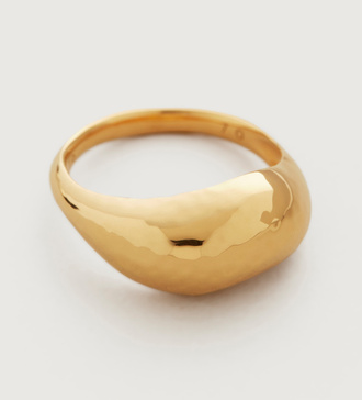 Gold Vermeil Deia Domed Ring - Monica Vinader