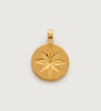 Gold Vermeil Guiding Star Pendant Charm - Monica Vinader