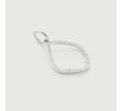 Sterling Silver Riva Hoop Diamond Pendant Charm - Diamond - Monica Vinader