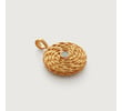 Gold Vermeil Corda Diamond Locket - Monica Vinader