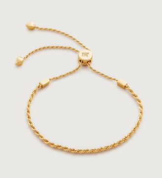 Gold Vermeil Corda Fine Chain Friendship Bracelet  - Monica Vinader