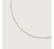 Sterling Silver Fine Beaded Chain Necklace 41-46cm/16-18" - Monica Vinader