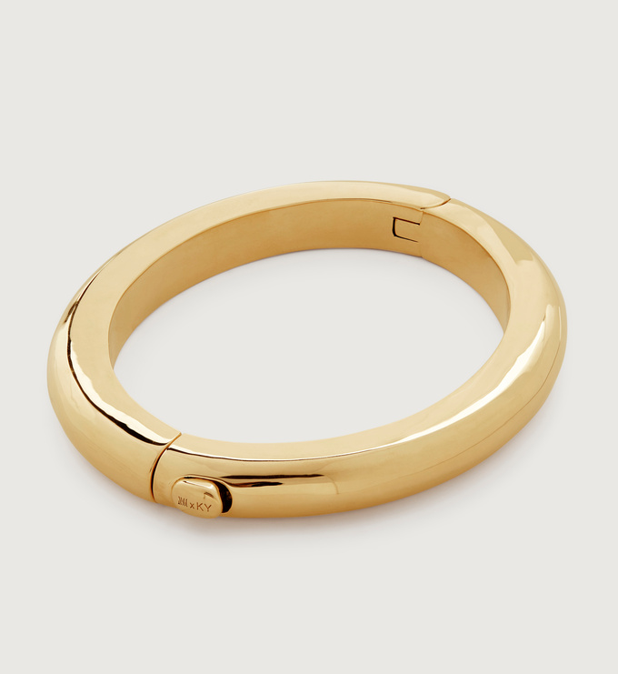 Gold Vermeil Kate Young Bangle - Monica Vinader