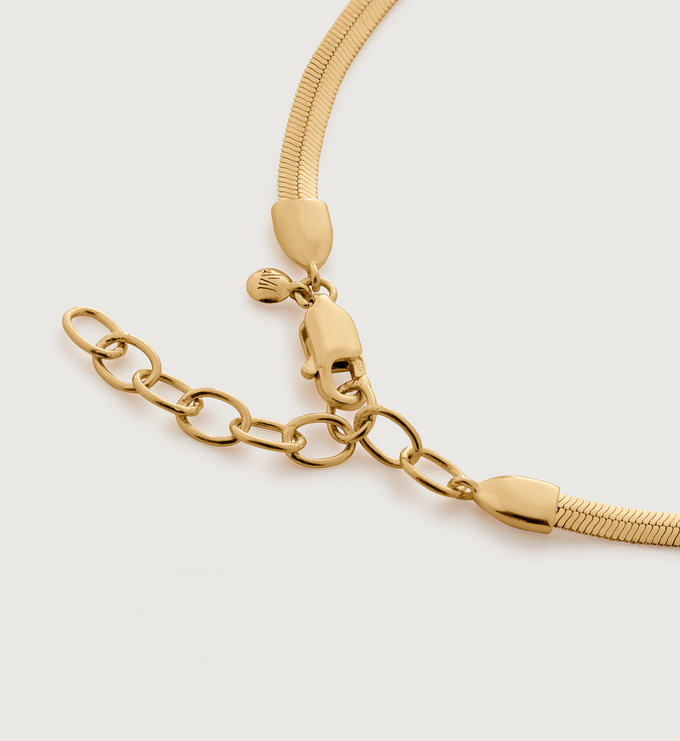 Gold Vermeil Snake Chain Bracelet - Monica Vinader