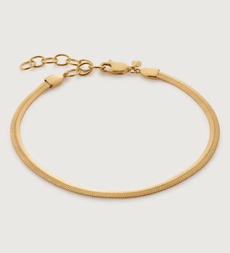 Gold Vermeil Snake Chain Bracelet - Monica Vinader