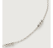 Sterling Silver Triple Beaded Choker Necklace Adjustable 35-41cm/14-16" - Monica Vinader