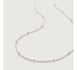 Sterling Silver Fine Beaded Chain Necklace 53-61cm/21-24" - Monica Vinader