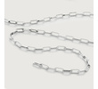 Sterling Silver Mini Paperclip Chain Necklace Adjustable 46cm/18” - Monica Vinader