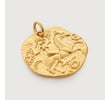 Gold Vermeil Goddess Coin Pendant Charm - Monica Vinader