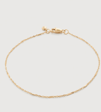 Gold Shimmer Chain Bracelet  - Monica Vinader