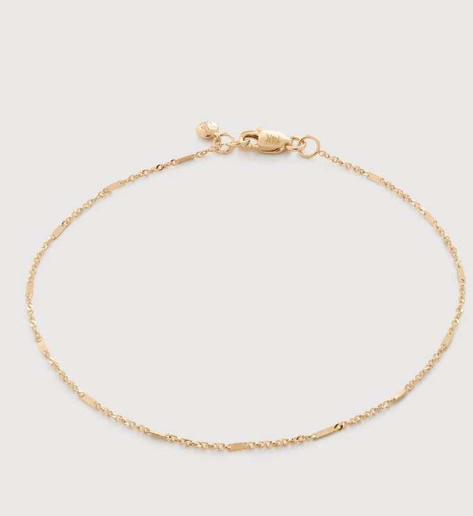 Gold Shimmer Chain Bracelet  - Monica Vinader