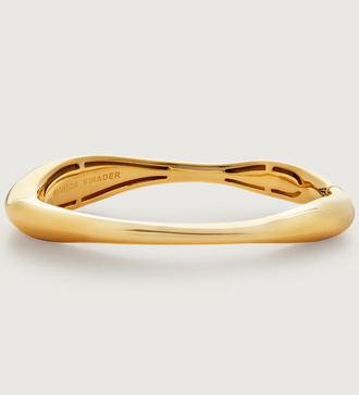 Gold Vermeil Nura Reef Wide Bangle - Monica Vinader