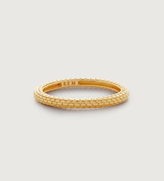 Gold Vermeil Heirloom Stacking Ring - Monica Vinader