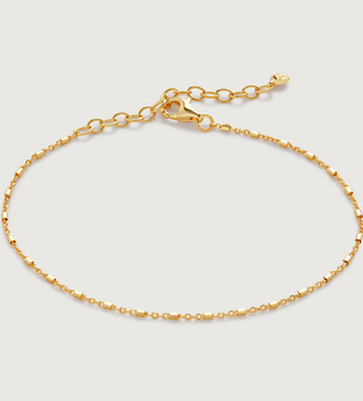 Gold Vermeil Station Chain Bracelet  - Monica Vinader