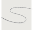 Sterling Silver Station Chain Necklace 41-46cm/16-18' - Monica Vinader