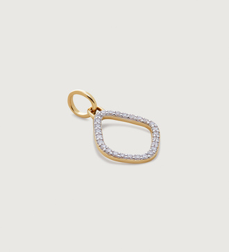 Gold Lab Grown Diamond Riva Kite Pendant Charm - Lab Grown Diamond - Monica Vinader