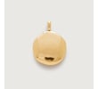 Gold Vermeil Deia Round Pebble Locket - Monica Vinader