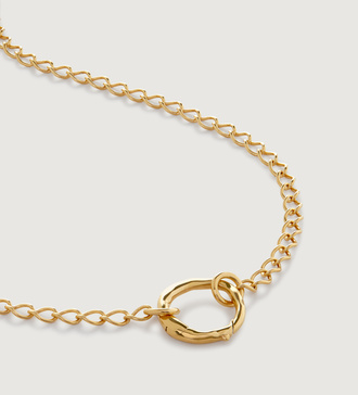 Gold Vermeil Capture Chain Necklace 48cm/19' - Monica Vinader