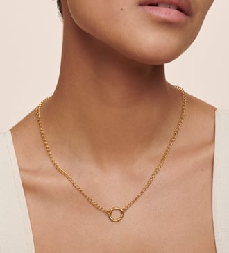 Alternate view of Gold Vermeil Capture Chain Necklace 48cm/19' - Monica Vinader